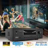 Pyle Amplificador de Sonido, 1000W, Bluetooth, Inalambrico, Sistema Receptor de Karaoke y Cine, para el hogar, Microfono inalambrico, 5.2 Canales, MP3/USB/HDMI/AM/FM Radio