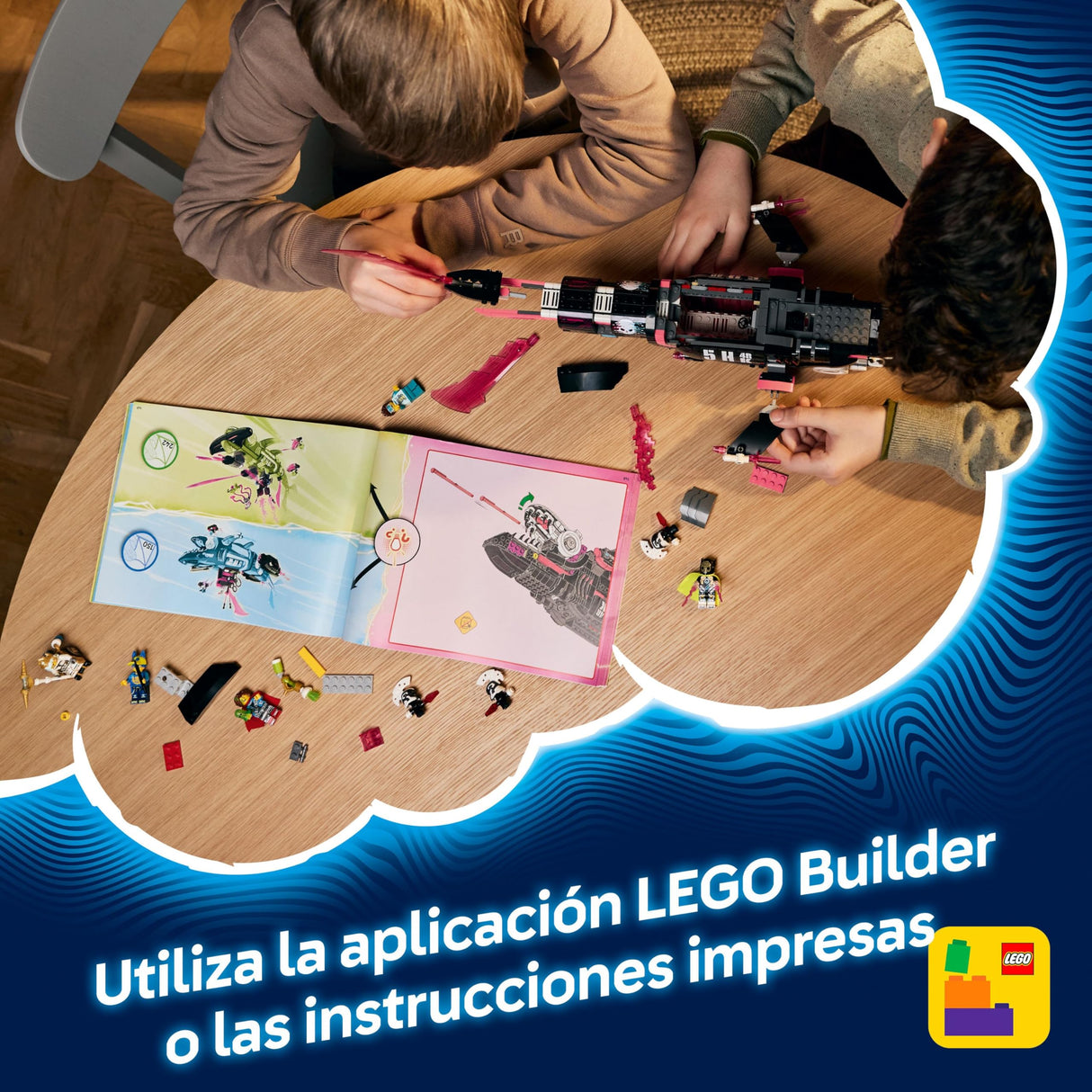LEGO DREAMZzz 2 en 1 Submarino-Tiburón de Las Pesadillas de Juguete - 2 Opciones de Construcción con Aeronaves y 5 Minifiguras Inc. Mateo y Astrid - Regalo de para Niños y Niñas de 9+ años 71500