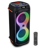 Ibiza - COLUMBA600 - Altavoz, potente bafle 2x6,5"/16cm en batería recargable - Bluetooth, Micro-SD, USB, Aux, 2 MIC IN - TWS - LED multicolor infinito - Asa