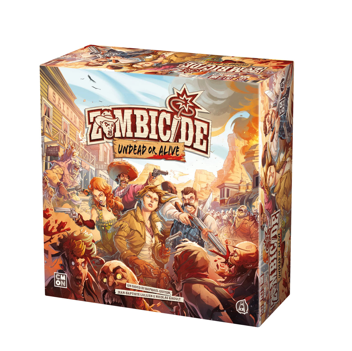Asmodee - Zombicide: Undead or Alive - Juego de Mesa Colaborativo, 1-6 Jugadores, 14+ Años, Edición en Italiano