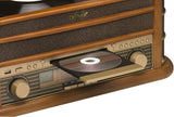 Denver MCR-50 Marrón tocadisco - Tocadiscos (Corriente alterna, 110-230 V, 50/60 Hz, Marrón, 8,5 kg, 490 x 210 x 330 mm)