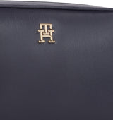 Tommy Hilfiger Bolso con asa Mujer Distinct Camera Bag pequeño, Azul (Space Blue Corp), Talla Única