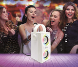 LEXIBOOK, iParty, Altavoz Luminoso Bluetooth portátil con micrófono, Efectos de luz, Karaoke, Inalámbrico, USB, Tarjeta SD, Batería Recargable, Blanco, BTP180Z