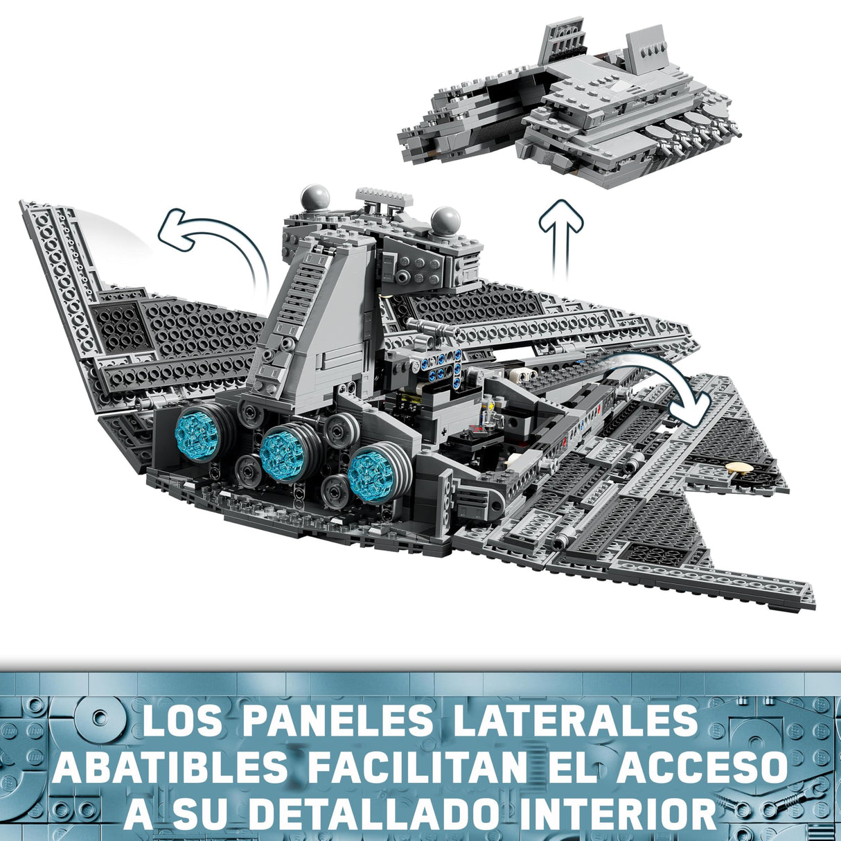 LEGO Star Wars 75394 Destructor Estelar Imperial - Juguete de Construcción de Nave con Interior Detallado -7 Minifiguras de Darth Vader - Regalo para Niños de 10+ Años Fans de Una Nueva Esperanza