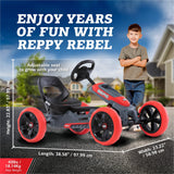 BERG Pedal Gokart Reppy Rebel con Caja de Sonido en el Volante| Coche de Pedales, Seguro y Estabilidad, Juguete para niños Adecuado para niños de 2,5 a 6 años