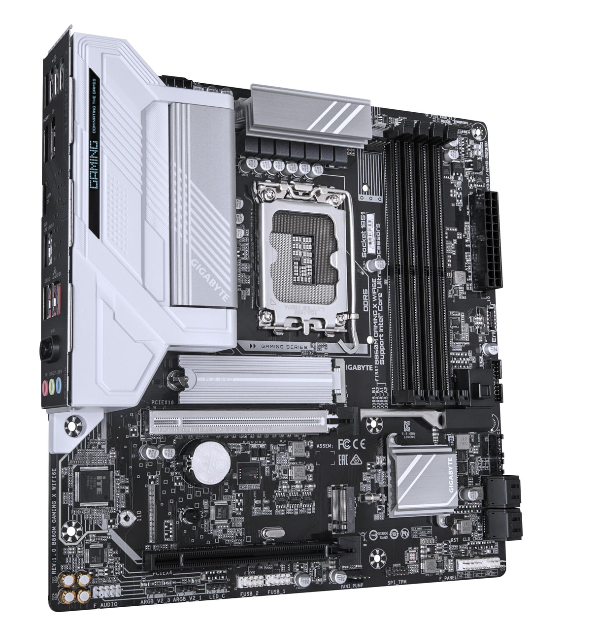GIGABYTE B860M Gaming X WIFI6E Placa Base - CPUs Intel Core Ultra, VRM de 8+1+2+2 Fases, hasta 9200MHz DDR5, 1xPCIe 5.0 + 1xPCIe 4.0 M.2, LAN 2,5 GbE, WiFi 6E, USB 4