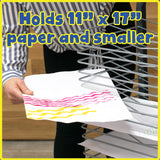 READY 2 LEARN Estante de Secado de Arte, Organizador de Arte Resistente para Pinturas y Dibujos, 25 estantes, Acero, 4 Ruedas, 2 Ruedas de Bloqueo, 96 cm de Alto x 45 cm de Ancho