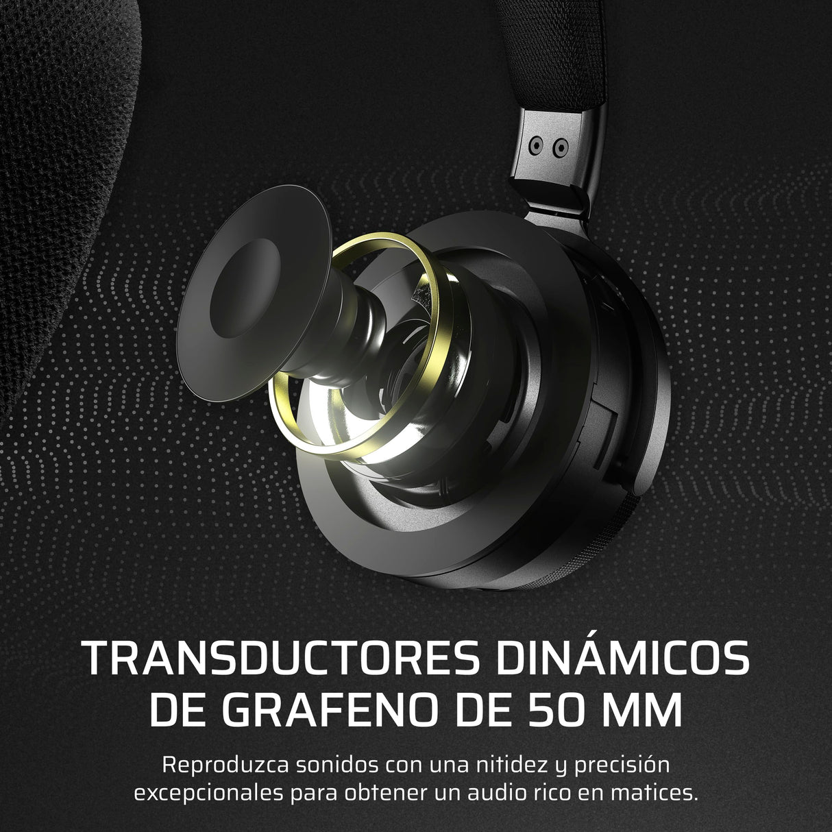Corsair Virtuoso MAX Wireless Auriculares para Juegos con Bluetooth – Dolby Atmos, SoundID, Cancelación Activa del Ruido, Micrófono de Calidad Broadcast, para PC, Mac, PS5, PS4 – Carbono