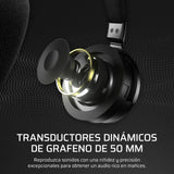 Corsair Virtuoso MAX Wireless Auriculares para Juegos con Bluetooth – Dolby Atmos, SoundID, Cancelación Activa del Ruido, Micrófono de Calidad Broadcast, para PC, Mac, PS5, PS4 – Carbono