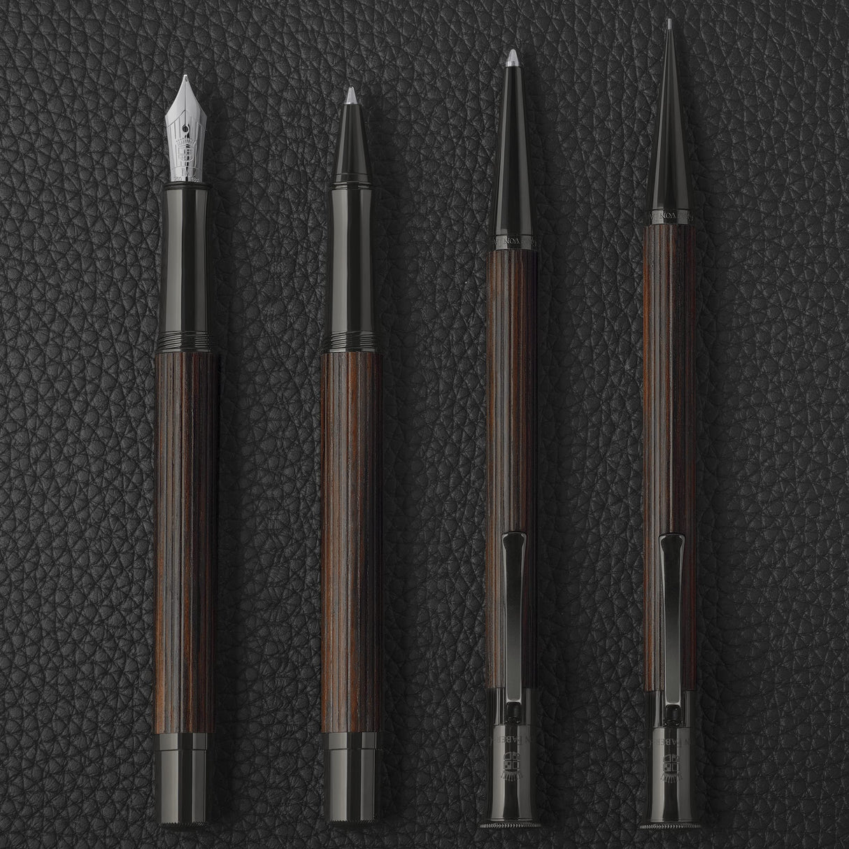Graf von Faber-Castell 135536 Portaminas Línea Clásica Macassar, “Black Edition”