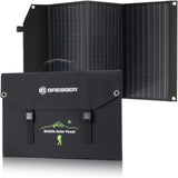 Bresser Cargador solar de 90 W con 1 CC y 3 puertos USB-A, incluye conector USB-A hembra con QC3.0 para carga rápida, panel solar como cargador para smartphones, estaciones de alimentación, etc.