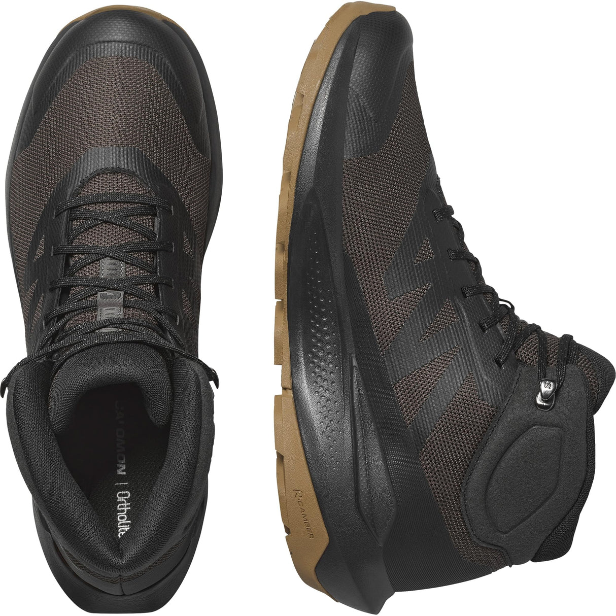 Salomon ELIXIR TOUR MID WATERPROOF, Zapatos de senderismo para Hombre, Phantom Black Asphalt, 44 2/3 EU
