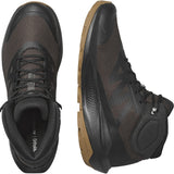 Salomon ELIXIR TOUR MID WATERPROOF, Zapatos de senderismo para Hombre, Phantom Black Asphalt, 44 2/3 EU