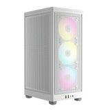 Corsair iCUE - Carcasa para PC 2000D RGB Airflow Mini-ITX - Factor de Forma Mini-ITX - Paneles de Malla de Acero - Soporte de GPU de Tres Ranuras - 3 Ventiladores AF120 RGB Slim incluidos -