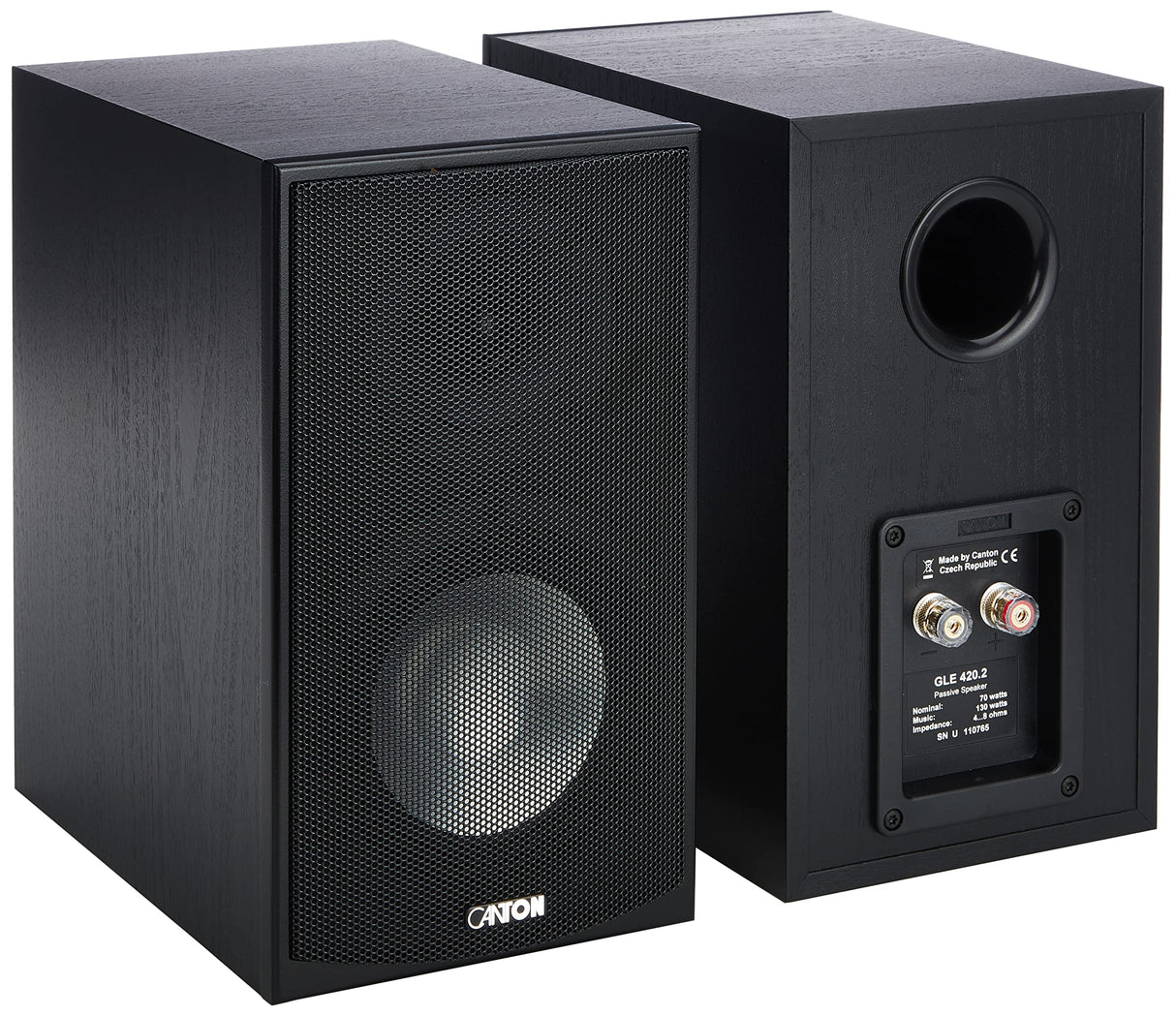 Canton GLE 420.2 - Altavoces (2,54 cm (1"), 15,24 cm (6"), 2,5 cm, 70W, 120W, 42 - 30000 Hz) Negro