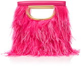 Pinko Square Mini Plumas, Bolsa Mujeres, N17q_Rosa-Dorado Antiguo