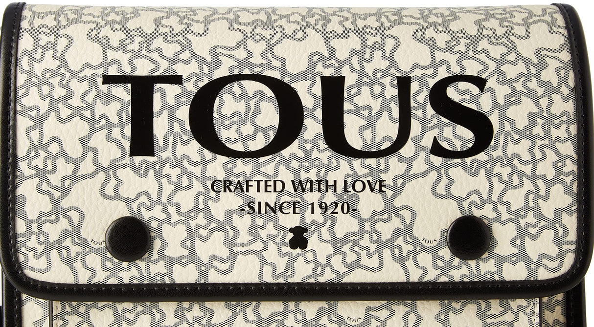 TOUS, BANDOLERA M. AUDREE K MINI para Mujer, BEIGE-NEGRO, MEDIANO