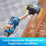 INSE Aspiradora Escoba Sin Cable, Aspiradora Escoba 10 en 1 Multifuncional, 2500Pa 250W, Autonomia hasta 45 mins, Aspiradora Vertical para Pelos de Animales, Suelos Duros y Alfombras
