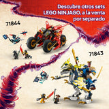 LEGO Ninjago 2 en 1 Meca Reactor de Lloyd - Figura Articulada Transformable en Avión Reactor - 5 Minifiguras Inc. Sora y Lloyd - Moto y Dragón de Juguete - Regalo para Niños de 9+ Años 71845