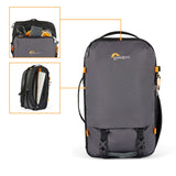 Lowepro Trekker Lite BP 150, Mochila para Cámara, con Inserto Extraíble, con Sistema de Correas para Accesorios, Negro, para Cámara Sin Espejo, Compatible con Sony Alpha 6000, Gris