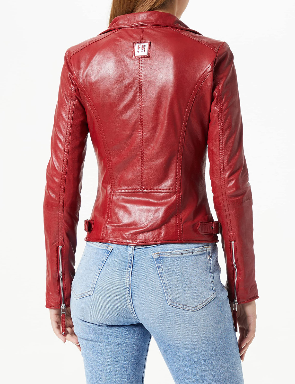 Freaky Nation Biker Princess Chaqueta, Rojo (Apple 4068), M para Mujer