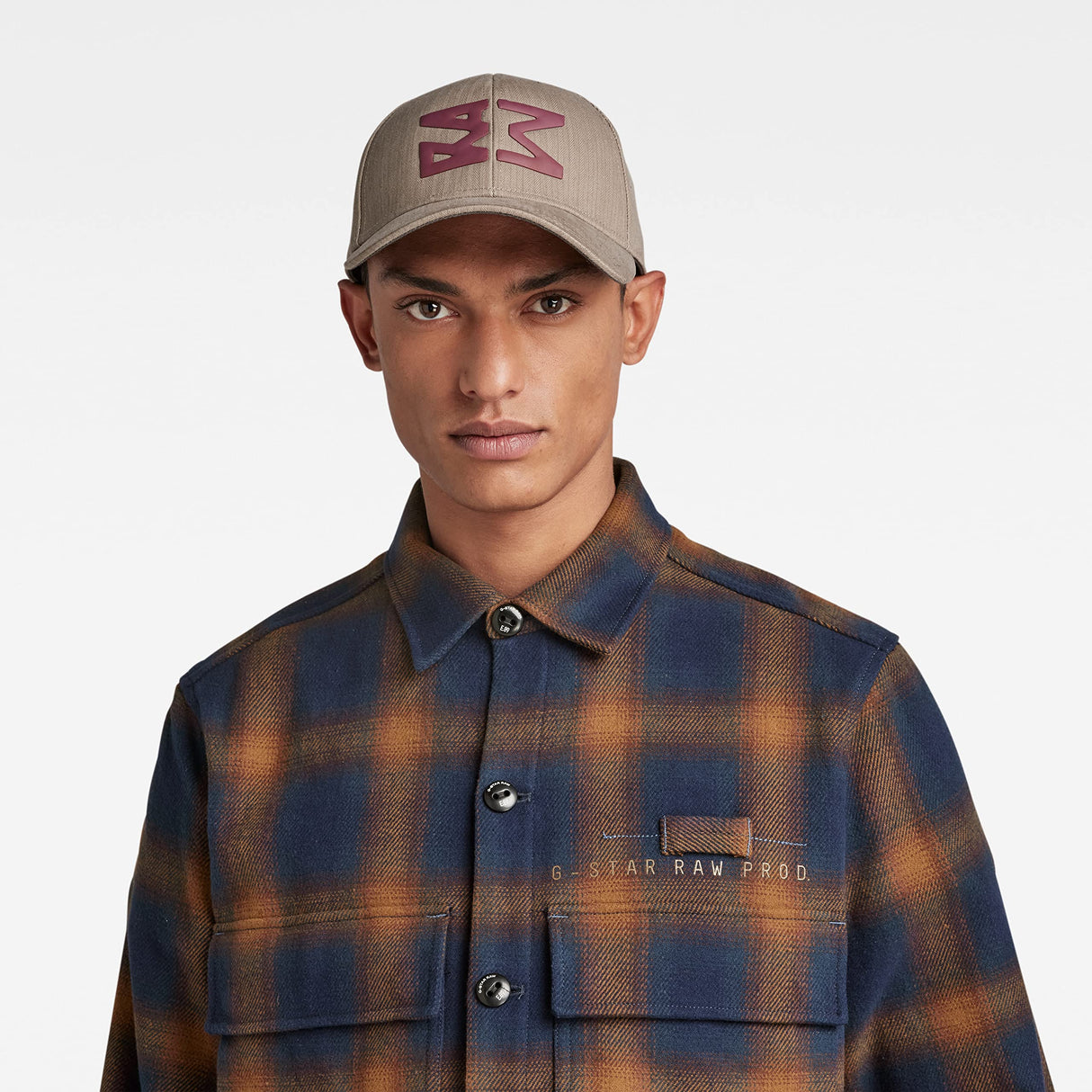 G-Star Para Hombre Sobrecamisa Unisex Pocketony Service, Multicolor (sartho blue blur check D21067-C904-C755), S