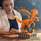 Mega Pokemon Charizard en Movimiento +1600 Bloques de construcción, Juguete +12 años (Mattel HMW05)