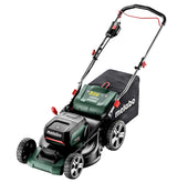 metabo cortacésped a batería RM 36-18 LTX BL 46 – 601606650 – 18 V – con función de Mulching – para Jardines de hasta 800 m² – Incluye 2 baterías y Cargadores