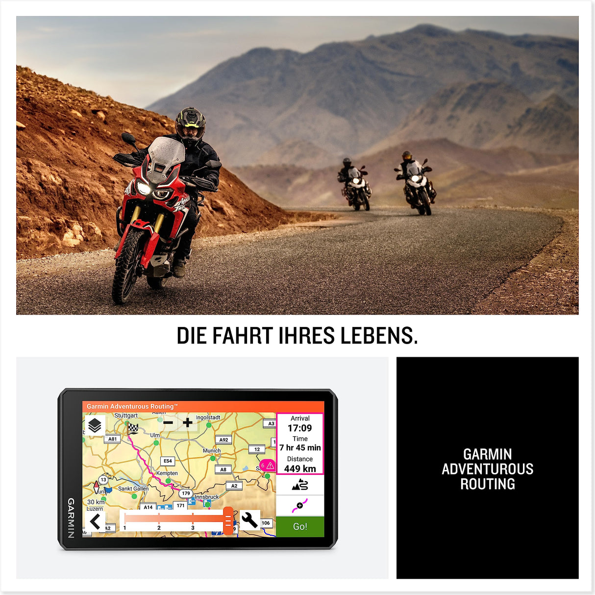Garmin Zūmo XT2 Navegador de Moto de 6”, Mapas Topográficos Preinstalados, Rutas Personalizadas, Rutas con Amigos, Negro