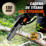 Altuna - Kit de Poda a Batería de Titanio - Motosierra a Batería + Tijeras de Podar Eléctricas - Incluye 2 Baterías 2Ah - Con Maletín, Cargador y Cinturón Portaherramientas