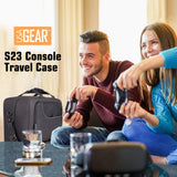 USA Gear PS5 Case - Funda De Consola Compatible con Playstation 5 Y PS5 Edición Digital con Interior Personalizable para Controlador De Playstation, Juegos, Auriculares Gaming Y Accesorios (Negro)