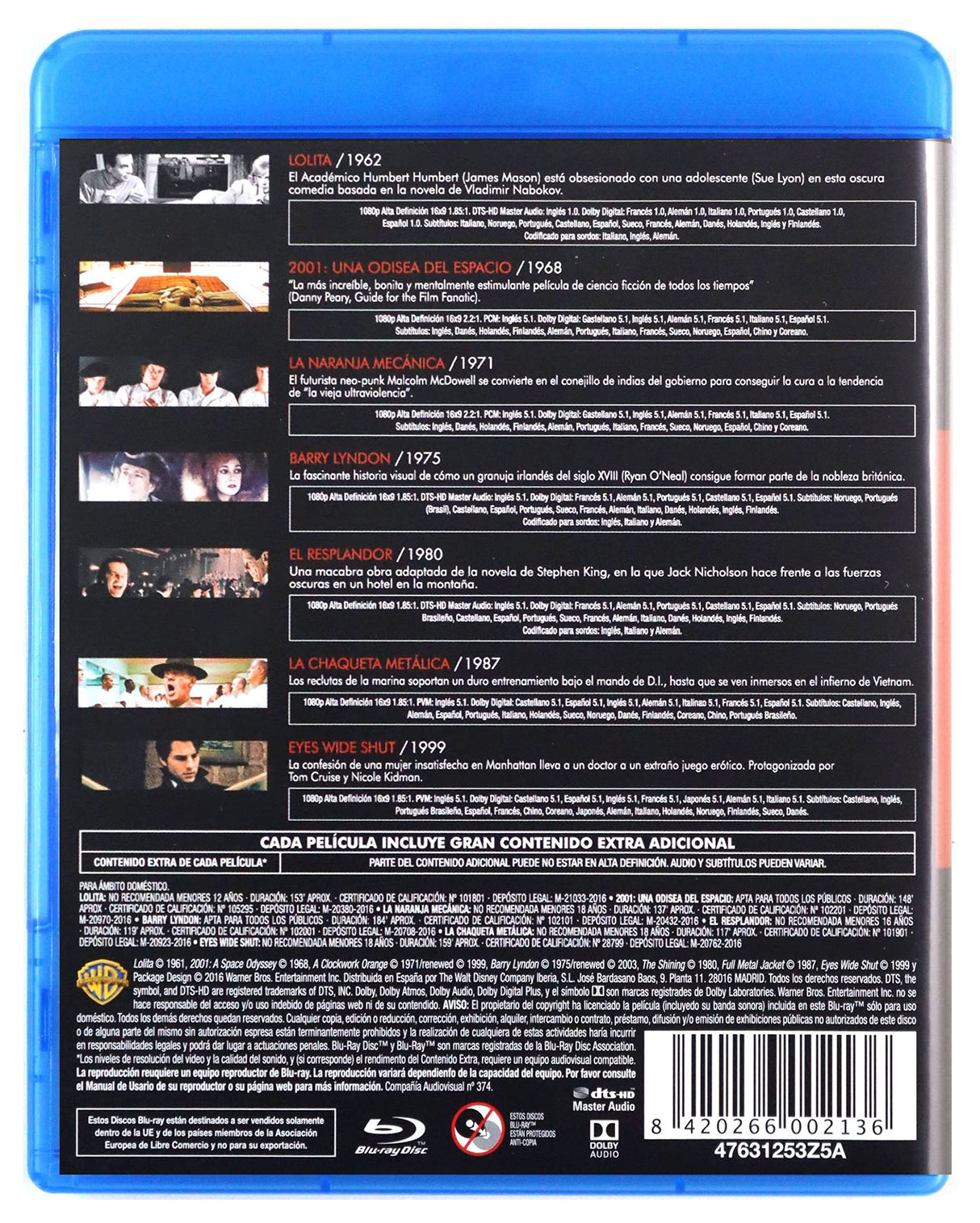 Colección Kubrick Blu-Ray [Blu-ray]