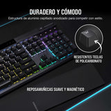 CORSAIR K70 RGB PRO Teclado Mecánico con Cable para Juegos – Interruptores Lineales Cherry MX Red, SOCD, Llaveros PBT Double-Shot, 8000Hz Hyper-Polling, NKRO, Torneo Switch, QWERTY ES – Negro