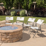Lifetime 92114 - Pack 4 sillas plegables plástico ultrarresistentes / Sillas para eventos, catering, oficina, exterior e interior / Sillas plegables Lifetime ligeras y versátiles