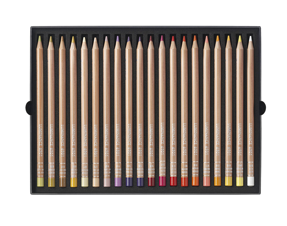 Caran d'Ache Luminance 6901 - Paquete de 40 lápices de colores, multicolor