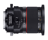 Samyang F1110910101 - Objetivo fotográfico DSLR para Fuji X (Distancia Focal Fija 24mm, Apertura f/3.5-22 T/S ED AS UMC, diámetro Filtro: 82mm), Negro