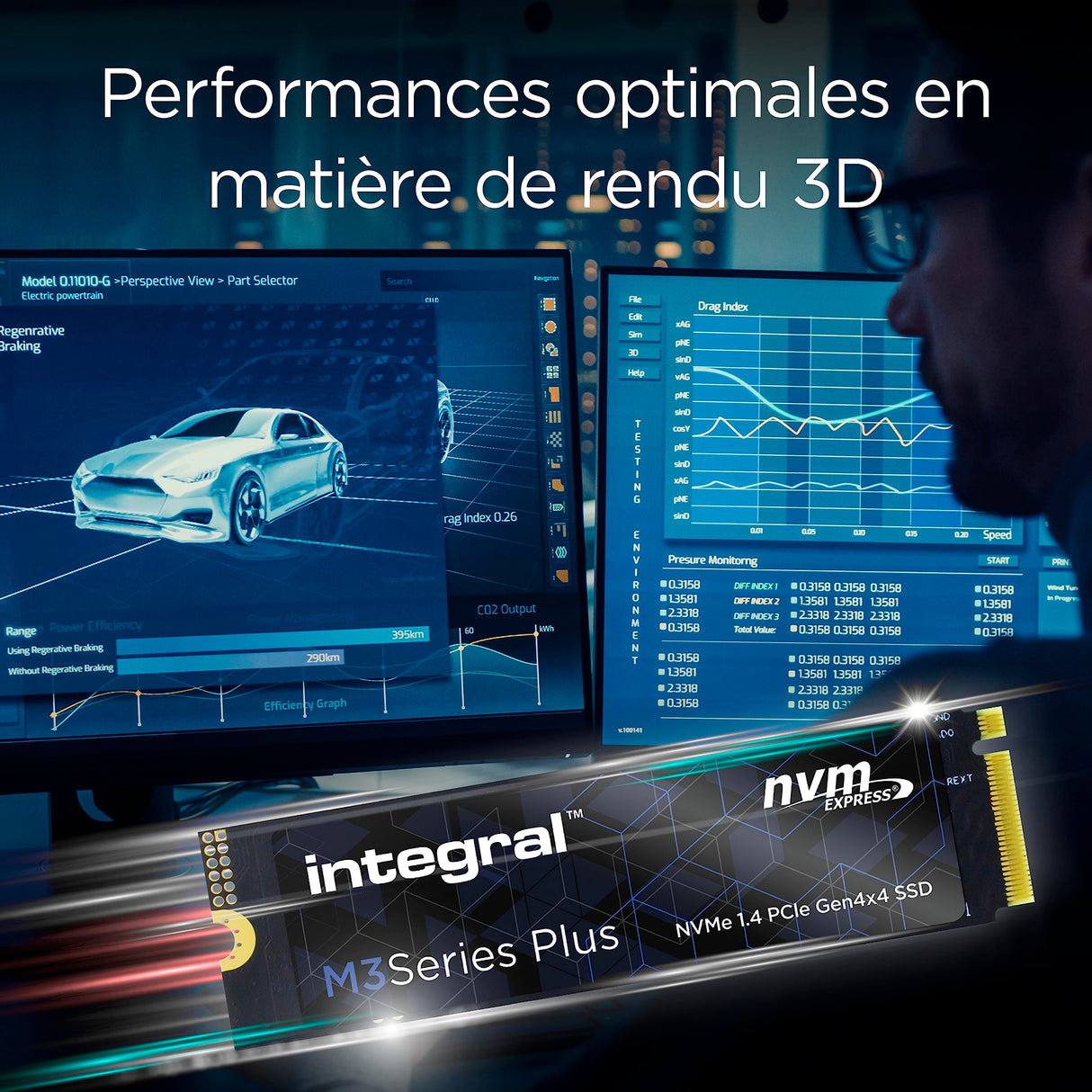 Integral Unidad de Estado Sólido SSD NVMe 2TB M.2 2280 PCIe Gen4x4 - R-4850MB/s W-4400MB/s TLC