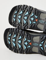 KEEN Targhee 3 Mid Waterproof, Zapatos para Senderismo Mujer, Gris (Magnet/Atlantic Blue), 37.5 EU