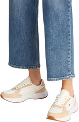 Tommy Hilfiger Runner Sneaker Mujer Sporty Low Top, Beige (Clayed Pebble), 40