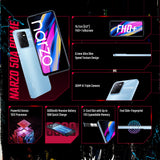 realme Narzo 50A Prime - 4+64GB smartphone, Pantalla completa FHD+ de 16,7 cm (6,6''), Triple cámara de IA de 50 MP, Batería de 5000 mAh, Procesador Unisoc T612, Flash Blue, no incluye un adaptador