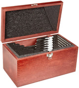 Starrett S436.1CRLZZ436.1 Series - Juego de micrometros para exterior, tope de carraca, tuerca de bloqueo, rango de 0 – 6", graduación de 0,001"