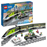 LEGO City Tren de Pasajeros de Alta Velocidad - Tren de Juguete Teledirigido - Luces, 2 Vagones, 24 Tramos de Vía y 6 Minifiguras - Regalo de Cumpleaños para Niños y Niñas de 7+ Años 60337