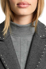 Morgan 242-glam Abrigo, Gris Claro, 44 para Mujer