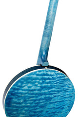 ORTEGA Falcon Series Banjo - Azul Transparente + Funda, OBJE400TBL