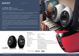 Edifier E25HD Luna Eclipse - Altavoces Bluetooth 4.0 con Mando a Distancia, Color Rojo