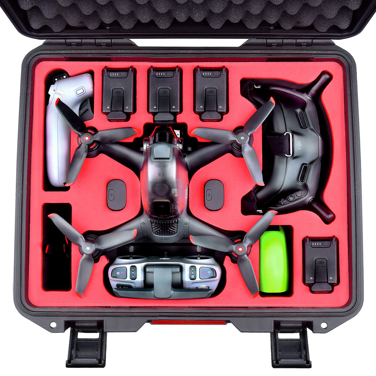 FPVtosky Maleta Profesional para dji FPV - Estuche de Transporte para dji FPV Fly More Combo - Capacidad para 5 Baterías, 2 Juegos de Hélices [Drones y Accesorios No Incluidos]