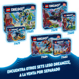 LEGO DREAMZzz 3 en 1 Mateo y Z-Blob Caballero Meca de Combate Robot y Lanzadera Espacial de Juguete de Construcción, Regalo para Niños y Niñas de 10 Años o Más, Juego Creativo con 4 Minifiguras 71485