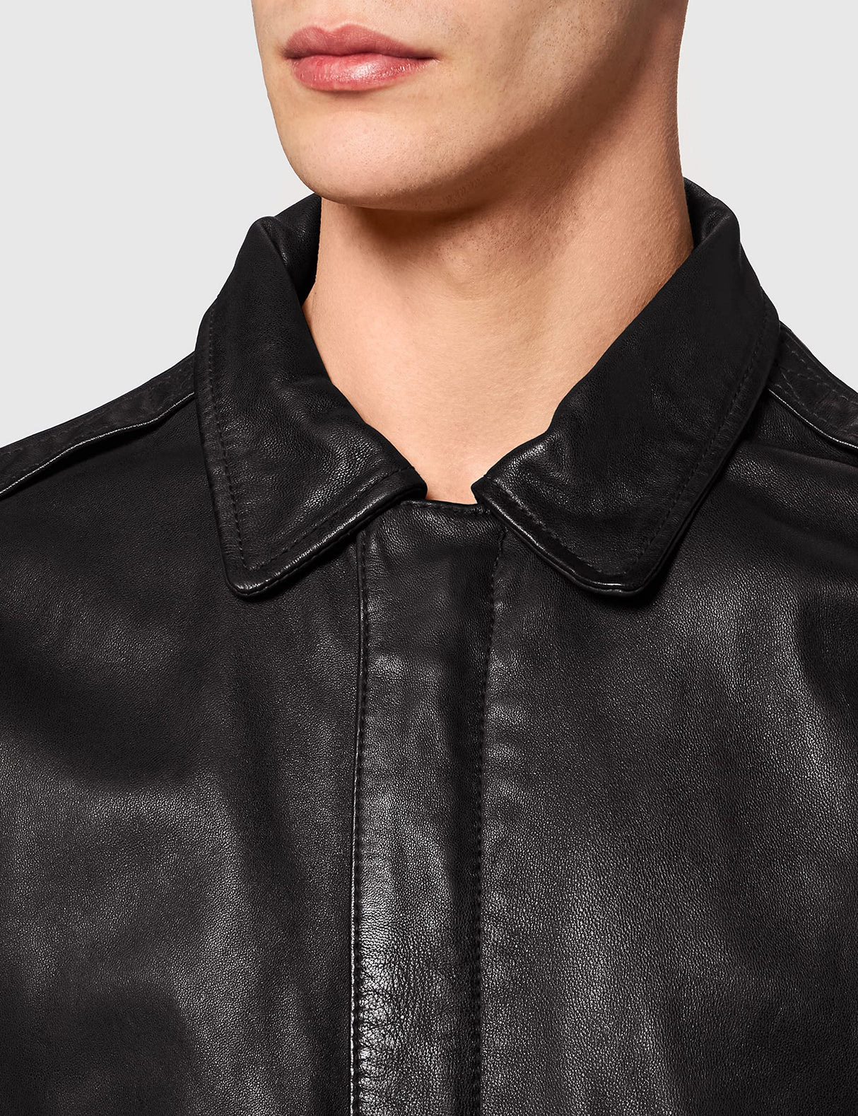 Schott NYC Lcflightwx Chaqueta, Negro (Black Black), Large para Hombre