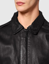 Schott NYC Lcflightwx Chaqueta, Negro (Black Black), Large para Hombre