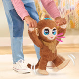 Just Play Mono de Peluche Interactivo Peanut The Playful Monkey de furReal, de 38 cm, con Sonidos, Juguetes para niños a Partir de 4 años